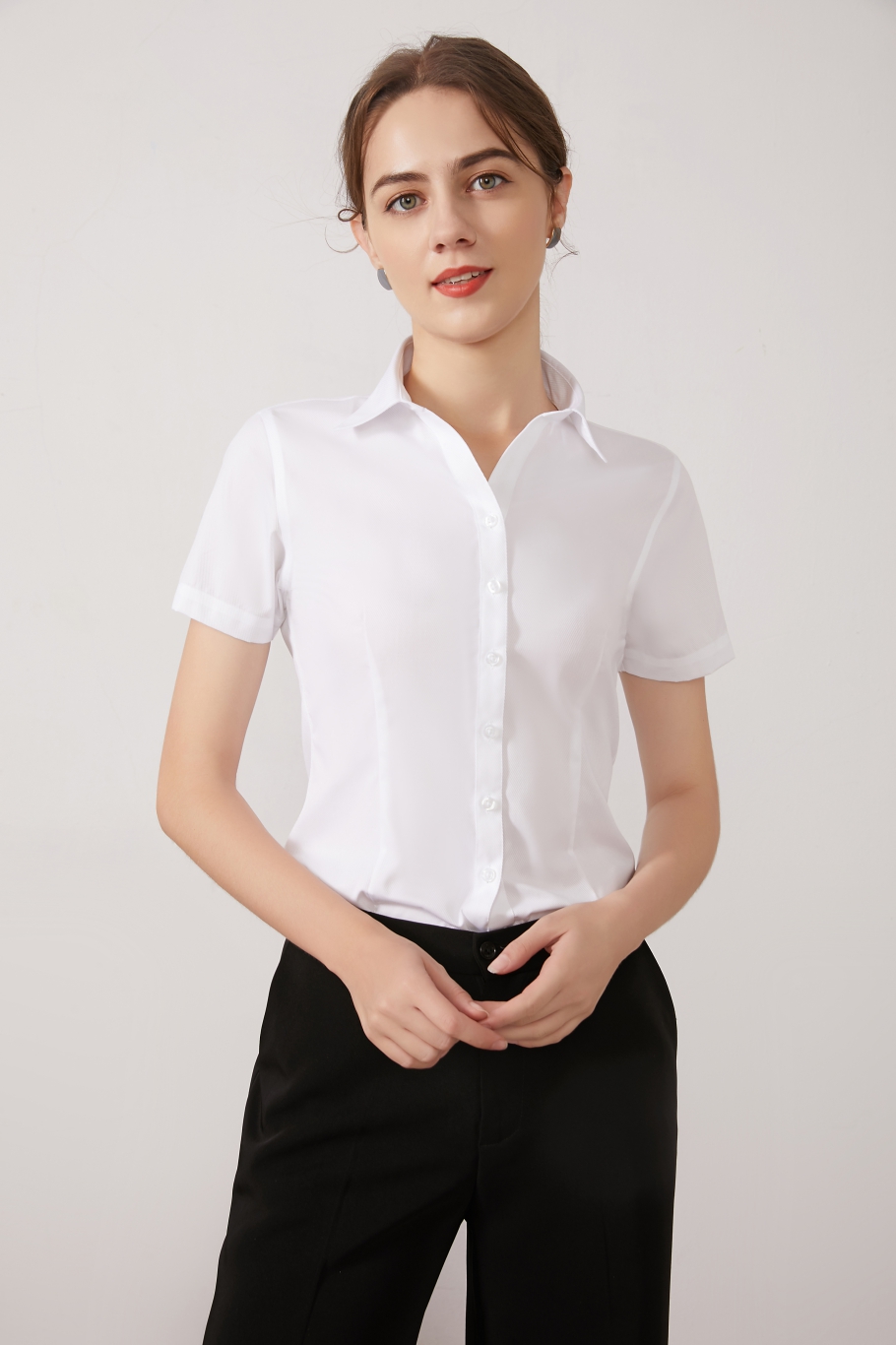 上海女士短袖襯衫01